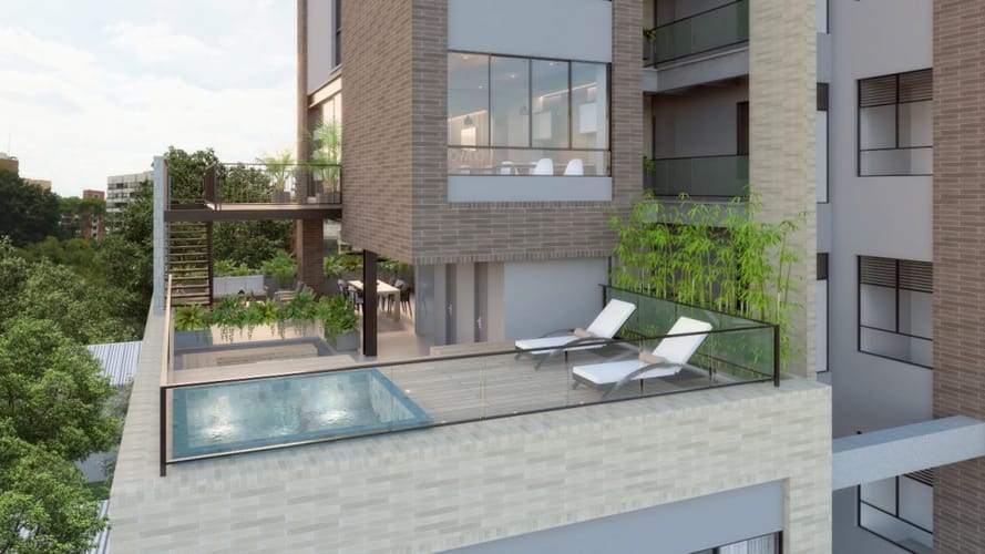 Apartamento de 1 alcoba en venta en Santa Rita, Cali, 51 m² · foto 7 de 16