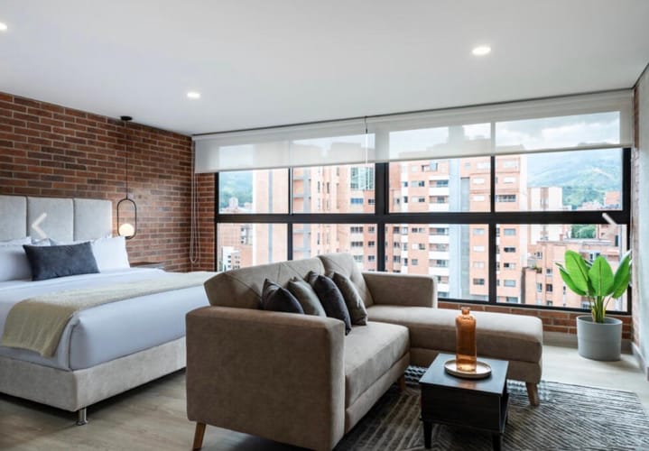 Apartaestudio en arriendo en Laureles, Medellín, 41 m² · foto 3 de 11