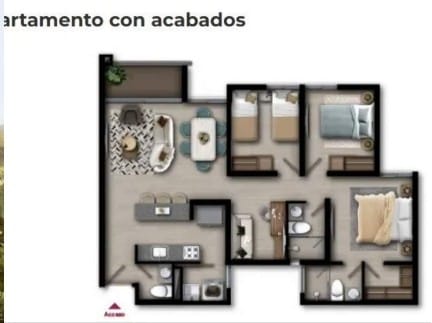 Apartamento de 3 alcobas en venta en Lagos De La Doctora, Sabaneta, 85 m² · foto 12 de 12