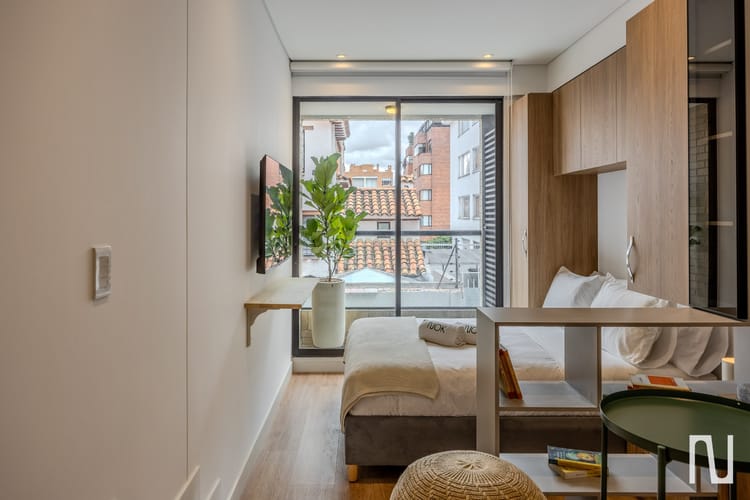 Apartamento de 1 alcoba en arriendo en Santa Barbara, Bogotá, 27 m² · foto 11 de 15