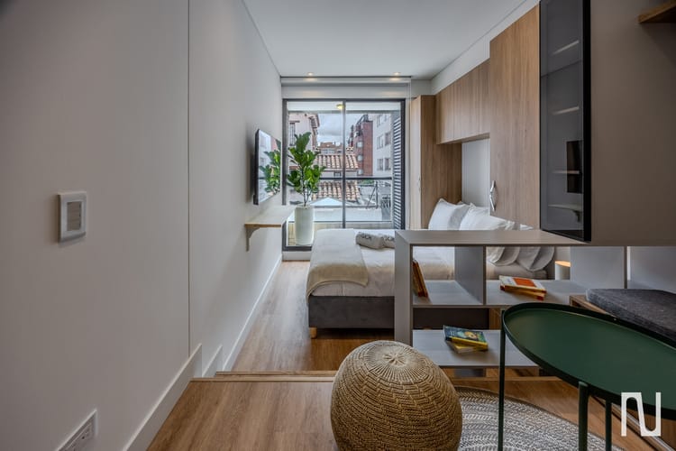 Apartamento de 1 alcoba en arriendo en Santa Barbara, Bogotá, 27 m² · foto 10 de 15