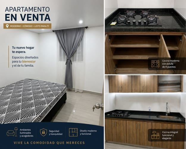 Apartamento de 2 alcobas en venta en Centro, Ibagué, 40 m² · foto 9 de 9