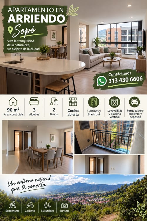 Apartamento de 3 alcobas en arriendo en Centro, Sopó, 90 m² · foto 14 de 18