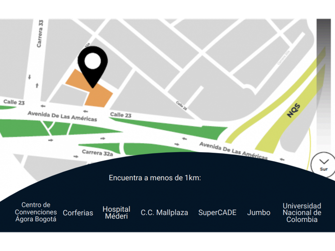 Apartaestudio en venta en Gran America, Bogotá, 53 m² · foto 3 de 17