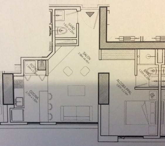 Apartamento de 1 alcoba en arriendo en Chapinero, Bogotá, 46 m² · foto 2 de 10