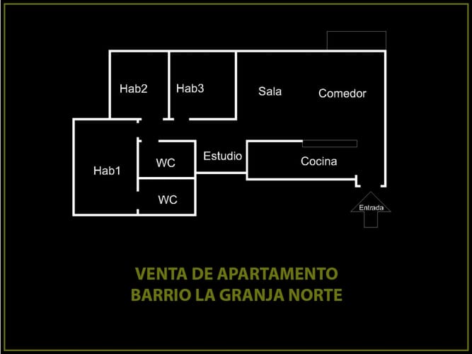 Apartamento de 3 alcobas en venta en La Granja Norte, Bogotá, 69 m² · foto 2 de 21