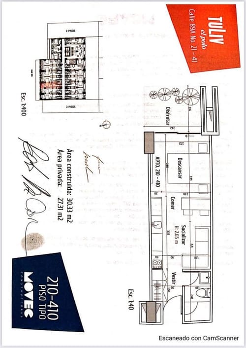 Apartaestudio en venta en Polo Club, Bogotá, 30 m² · foto 17 de 17