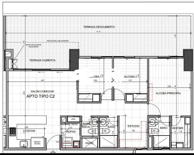Apartamento de 3 alcobas en venta en Laureles, Medellín, 128 m² · foto 16 de 16