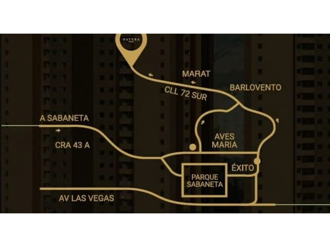Apartamento de 3 alcobas en venta en Entreamigos, Sabaneta, 93 m² · foto 2 de 5
