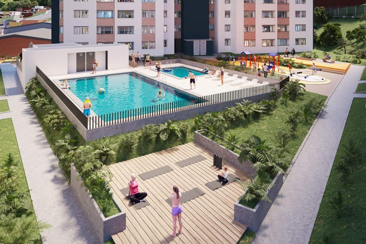 Apartamento de 2 alcobas en venta en La Tablaza, La Estrella, 50 m² · foto 10 de 12