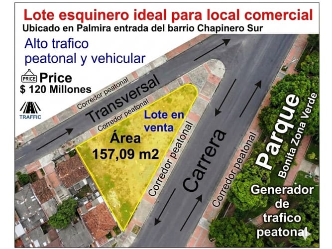 Lote en venta en Bolo - La Italia, Palmira, 157 m² · foto 2 de 8
