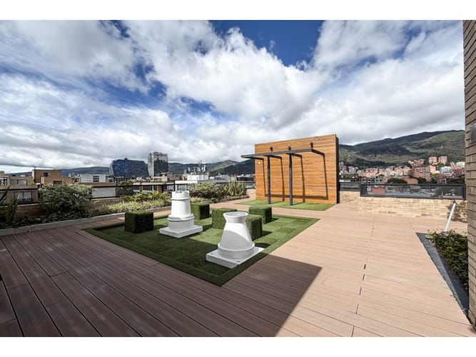 Apartamento de 1 alcoba en venta en El Virrey, Bogotá, 38 m² · foto 10 de 12