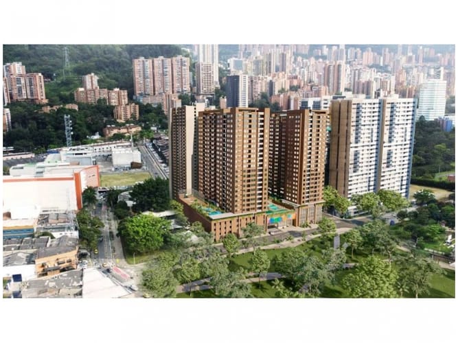 Apartamento de 2 alcobas en venta en Ciudad Del Río, Medellín, 60 m² · foto 2 de 7