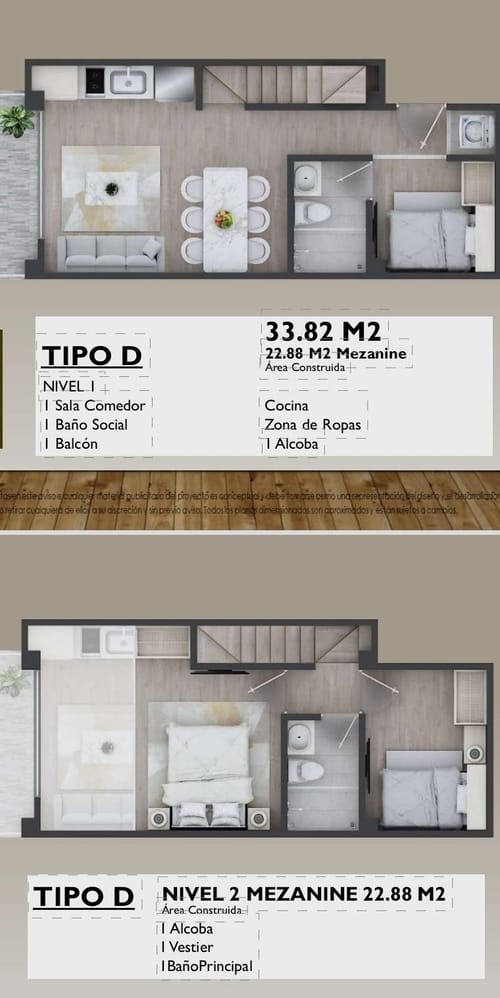 Apartaestudio en venta en Fontibon, Bogotá, 34 m² · foto 6 de 8