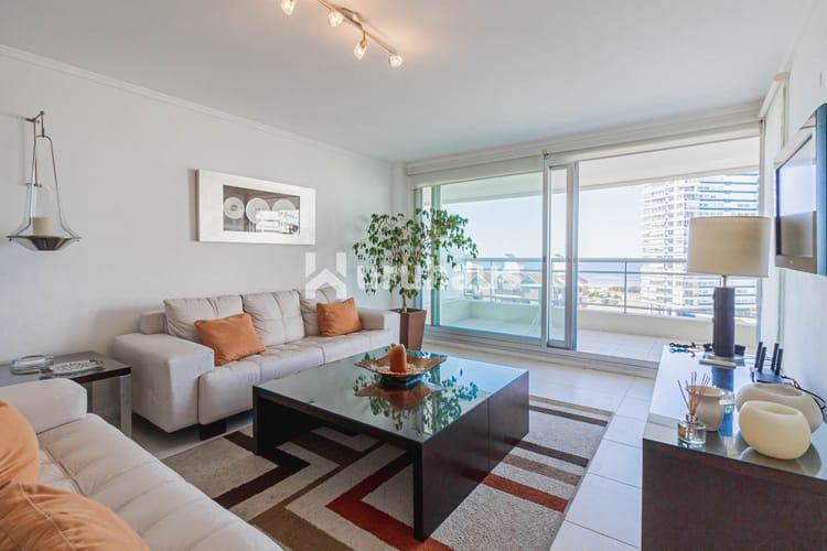 ALQUILER APARTAMENTO TRES DORMITORIOS PUNTA DEL ESTE EDIFICIO FOREST TOWER VISTA AL MAR · Foto 8