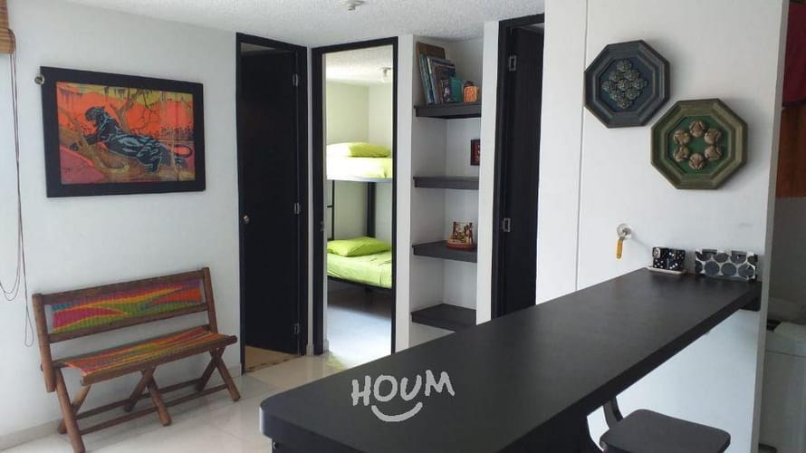 Apartamento de 2 alcobas en arriendo en Boston, Medellín, 35 m² · foto 3 de 12