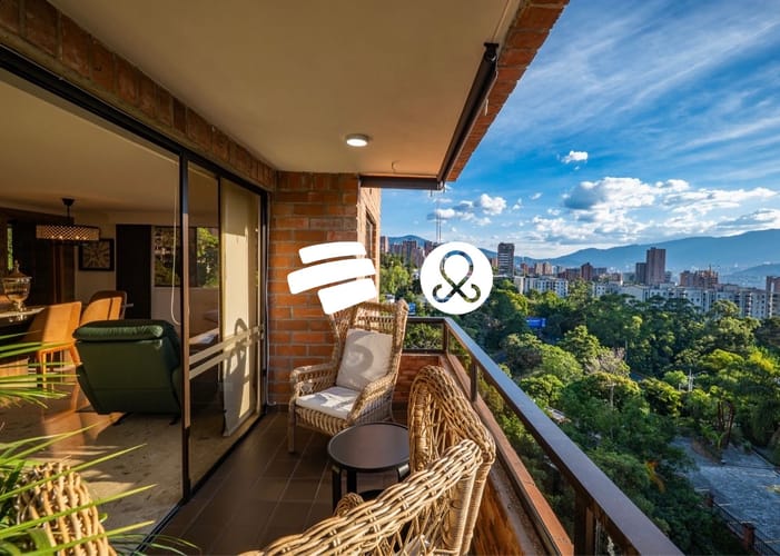 Apartamento de 3 alcobas en venta en El Tesoro, Medellín, 141 m² · foto 8 de 9