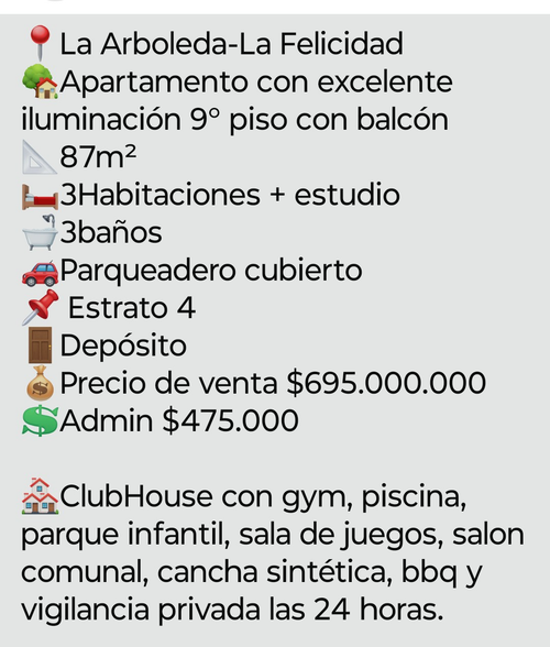 Apartamento en venta en La Felicidad, Bogotá · foto 3 de 24