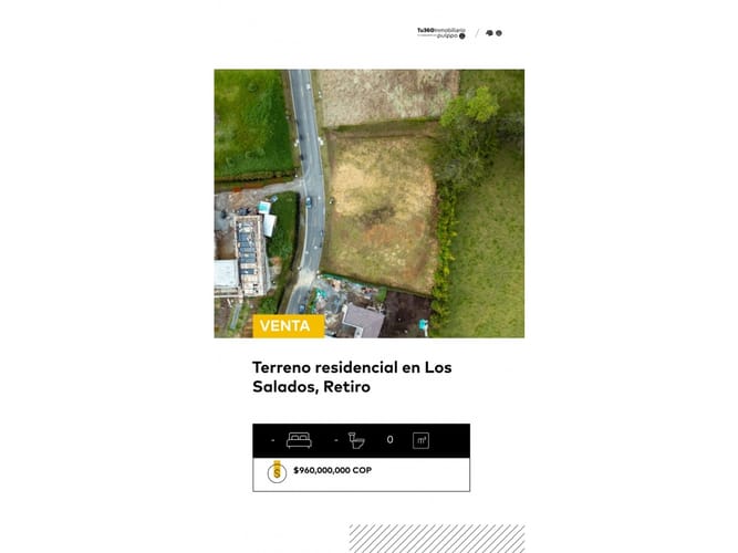 Lote en venta en Los Salados, El Retiro, 2296 m² · foto 3 de 6