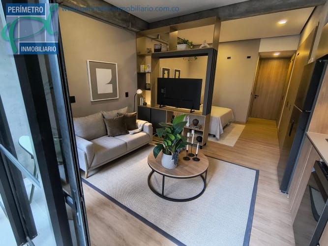 Apartamento de 1 alcoba en arriendo en Ciudad Del Río, Medellín, 39 m² · foto 2 de 16