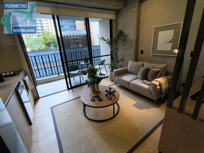 Apartamento de 1 alcoba en arriendo en Ciudad Del Río, Medellín, 39 m² · foto 3 de 16