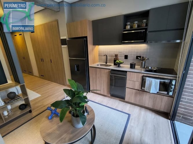 Apartamento de 1 alcoba en arriendo en Ciudad Del Río, Medellín, 39 m² · foto 4 de 16