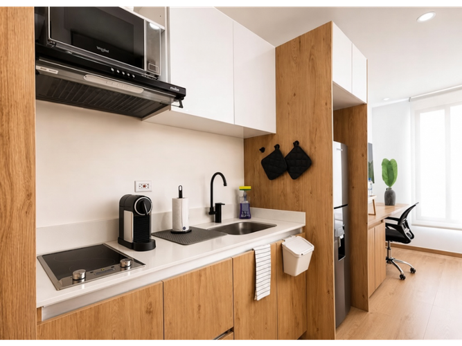 Apartaestudio en venta en Chico Norte, Bogotá, 28 m² · foto 3 de 6