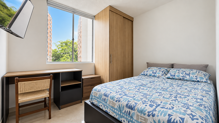 Apartamento de 2 alcobas en venta en El Poblado Ii Etapa, Pereira, 40 m² · foto 4 de 5