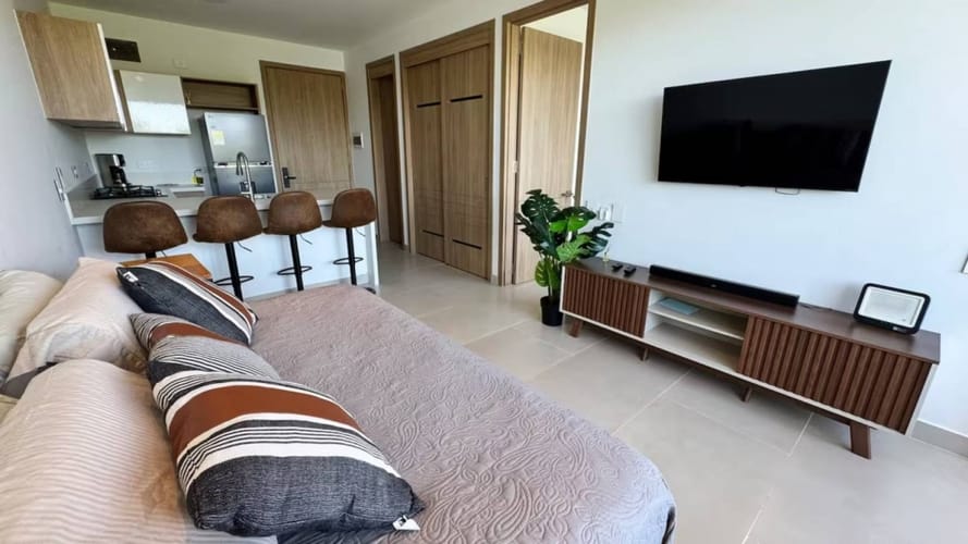 Apartamento de 1 alcoba en arriendo en La Boquilla, Cartagena, 48 m² · foto 2 de 13