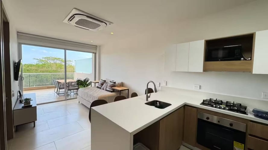 Apartamento de 1 alcoba en arriendo en La Boquilla, Cartagena, 48 m² · foto 3 de 13