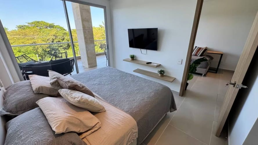 Apartamento de 1 alcoba en arriendo en La Boquilla, Cartagena, 48 m² · foto 5 de 13