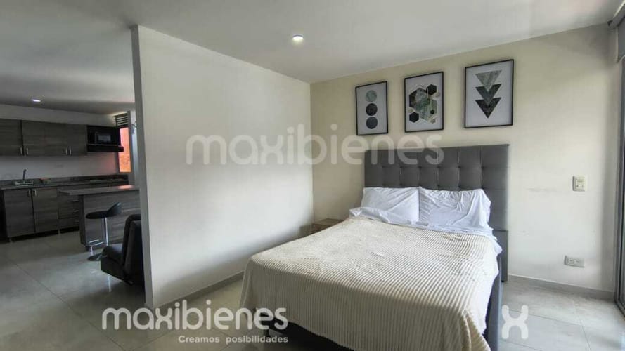 Apartaestudio en arriendo en La Aguacatala, Medellín, 40 m² · foto 7 de 9