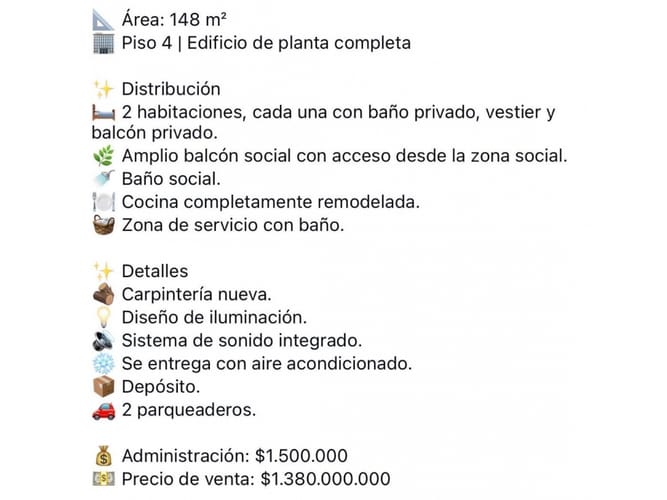 Apartamento de 3 alcobas en venta en Pance, Cali, 117 m² · foto 6 de 11
