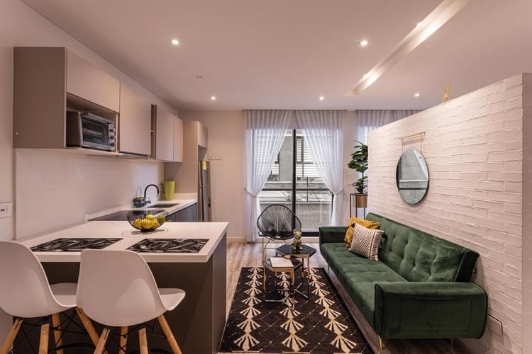 Apartamento de 1 alcoba en arriendo en San Patricio, Bogotá, 44 m² · foto 2 de 23
