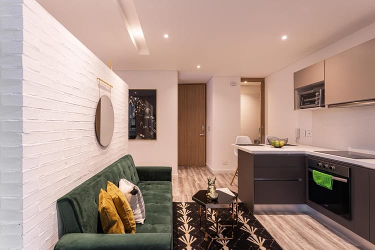 Apartamento de 1 alcoba en arriendo en San Patricio, Bogotá, 44 m² · foto 3 de 23