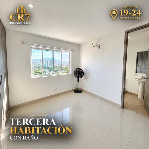 Apartamento de 3 alcobas en venta en Jardin, Santa Marta, 120 m² · foto 4 de 12