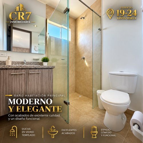Apartamento de 3 alcobas en venta en Jardin, Santa Marta, 120 m² · foto 8 de 12