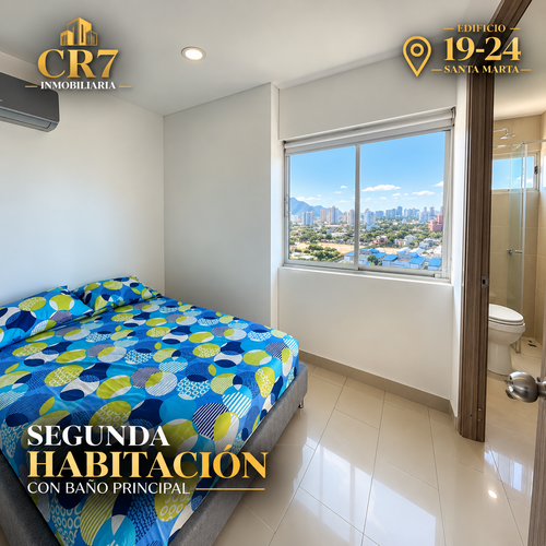 Apartamento de 3 alcobas en venta en Jardin, Santa Marta, 120 m² · foto 6 de 12