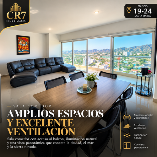 Apartamento de 3 alcobas en venta en Jardin, Santa Marta, 120 m² · foto 9 de 12