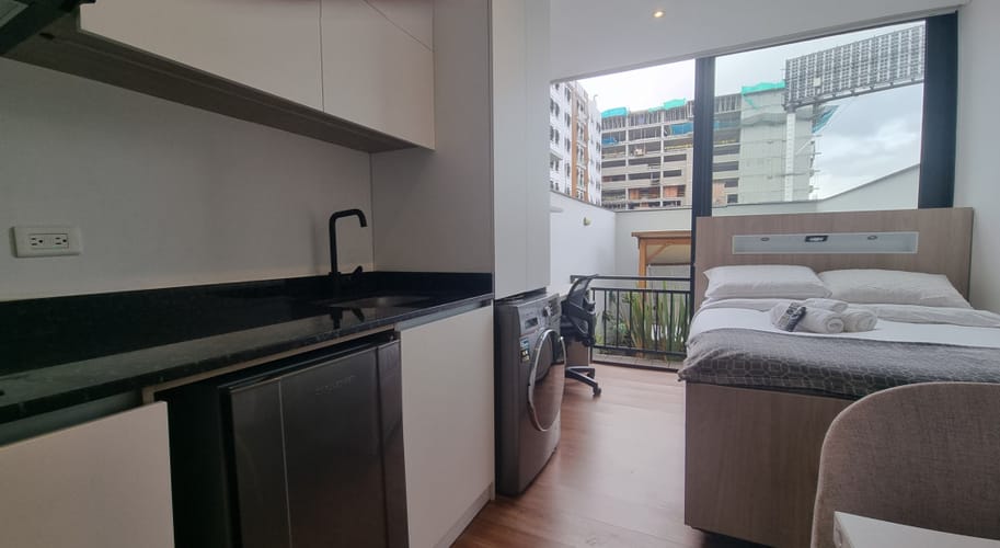 Apartaestudio en venta en Chico Norte, Bogotá, 18 m² · foto 7 de 10