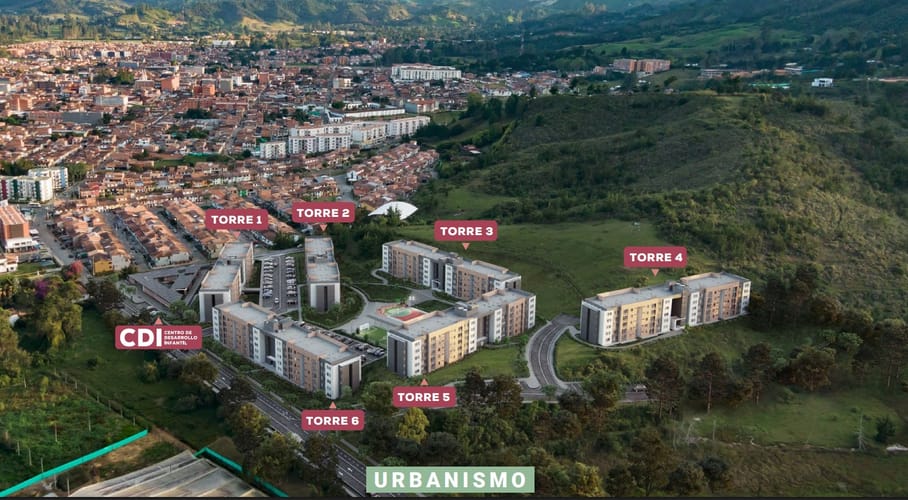 Apartamento de 2 alcobas en venta en La Ceja, 49 m² · foto 14 de 18