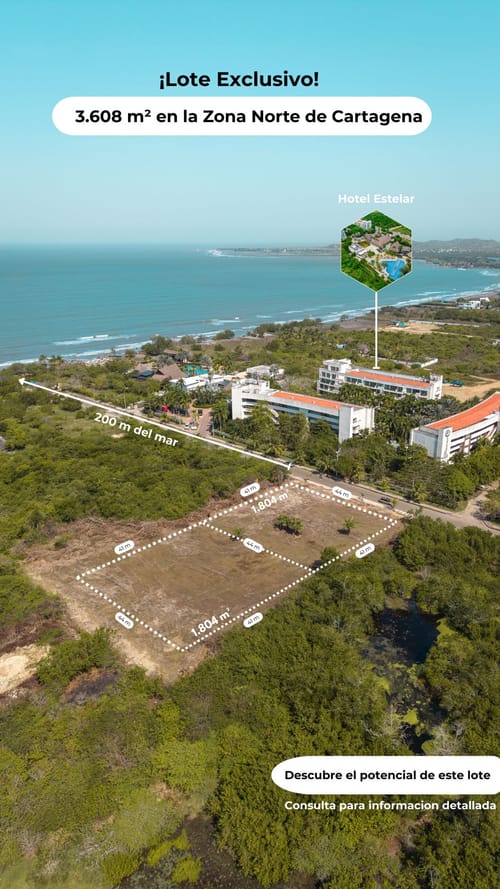 Lote en venta en Cartagena, 1804 m² · foto 3 de 8