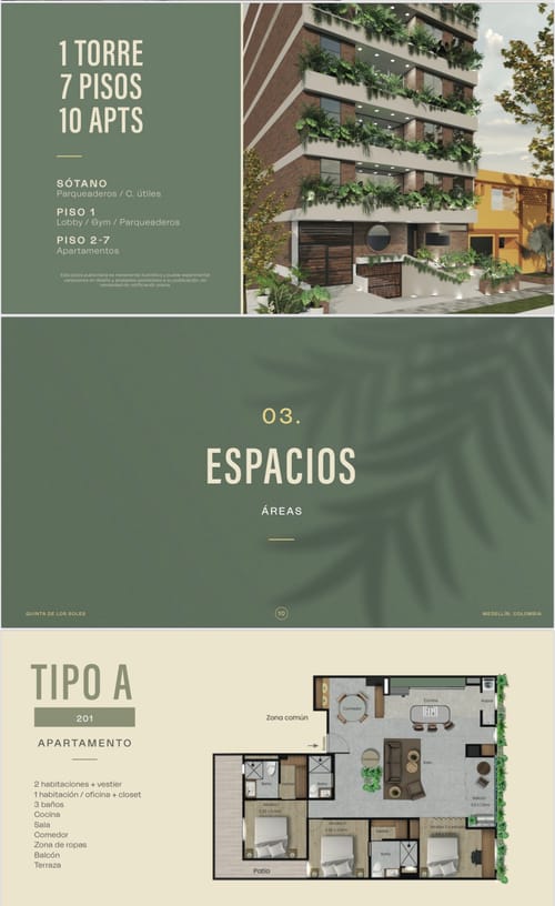 Apartamento de 3 alcobas en venta en Laureles, Medellín, 97 m² · foto 3 de 7