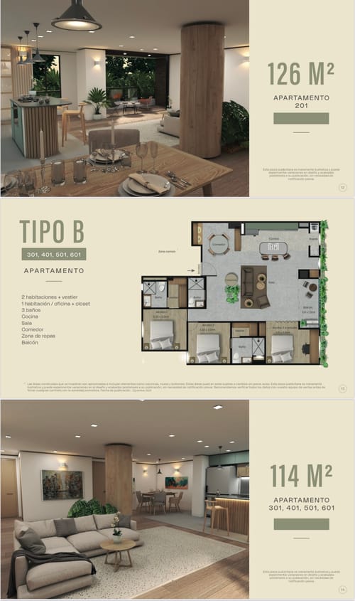 Apartamento de 3 alcobas en venta en Laureles, Medellín, 97 m² · foto 4 de 7