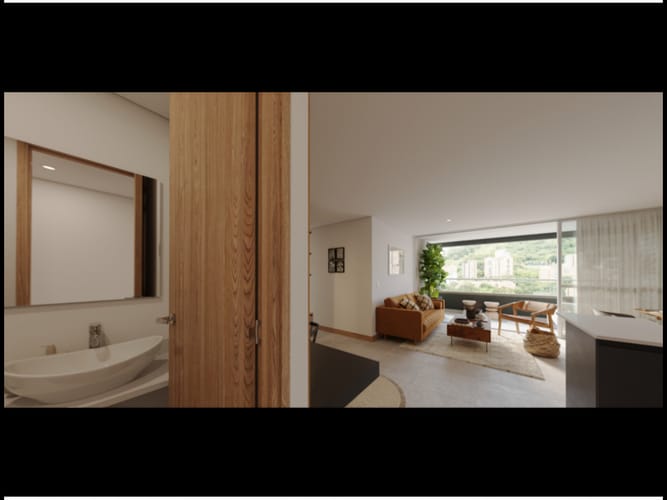 Apartamento de 3 alcobas en venta en Ciudad Del Río, Medellín, 105 m² · foto 2 de 24