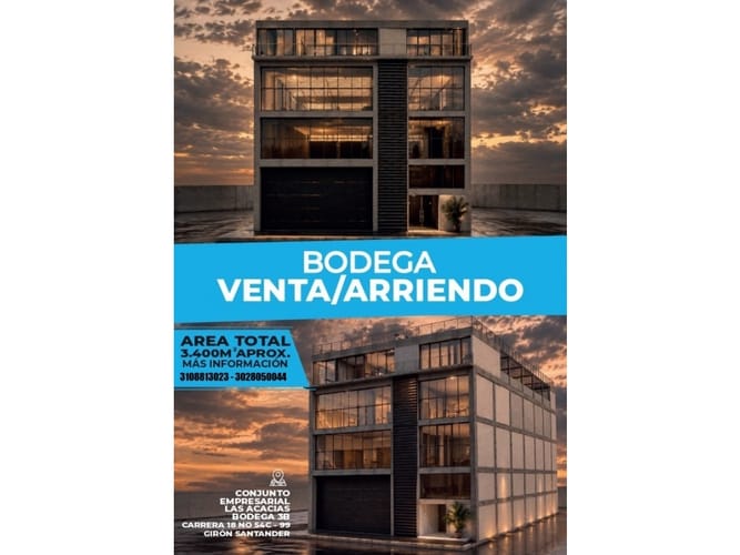 Bodega en arriendo en Giron Campestre, Girón, 3400 m² · foto 2 de 11