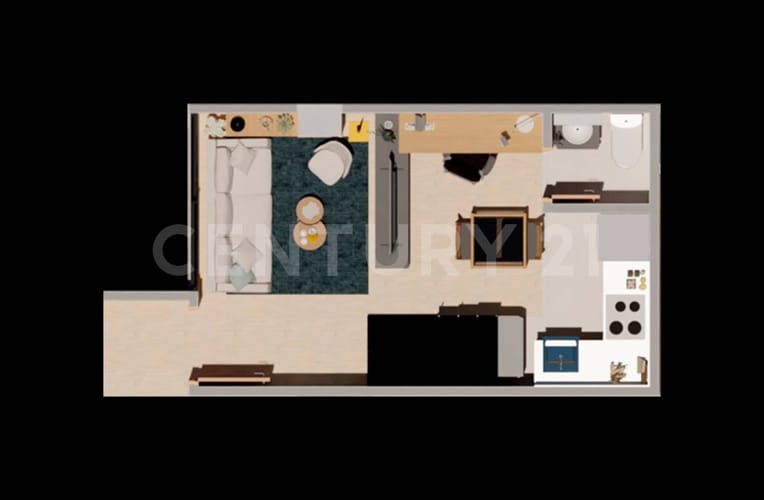 Apartaestudio en venta en Bonanza, Bogotá, 42 m² · foto 4 de 10