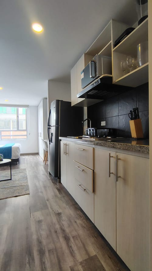 Apartaestudio en arriendo en Las Aguas, Bogotá, 20 m² · foto 6 de 14