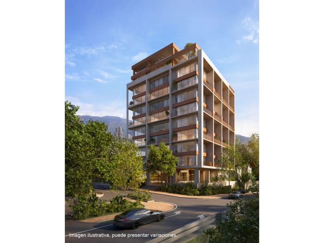 Apartamento de 1 alcoba en venta en La Aguacatala, Medellín, 67 m² · foto 2 de 11