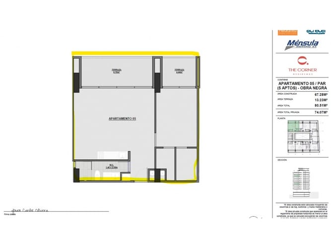 Apartamento de 1 alcoba en venta en La Aguacatala, Medellín, 67 m² · foto 11 de 11